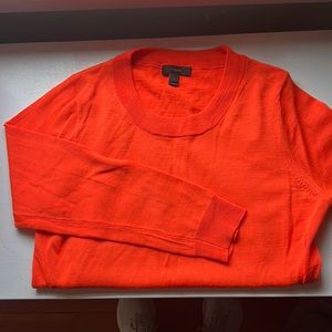 J.Crew orange merino wool sweater
